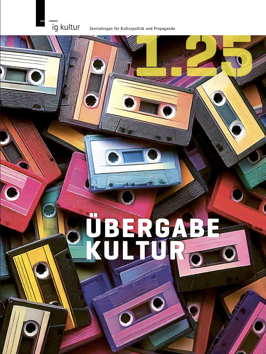 Cover IG Kultur Magazin Ausgabe 01.25 Übergabe Kultur