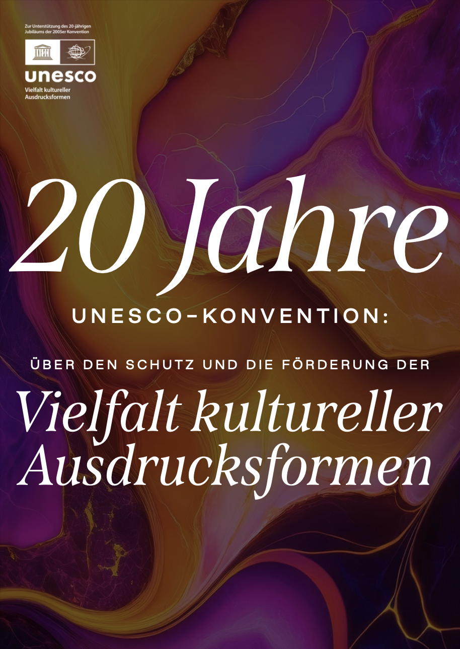 Festschrift 20 Jahre UNESCO-Konvention Vielfalt kultureller Ausdrucksformen, Coverbild - ÖUK 2025